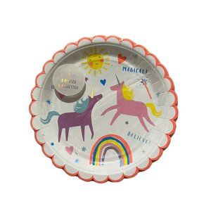 Meri Meri unicorn dessert plates